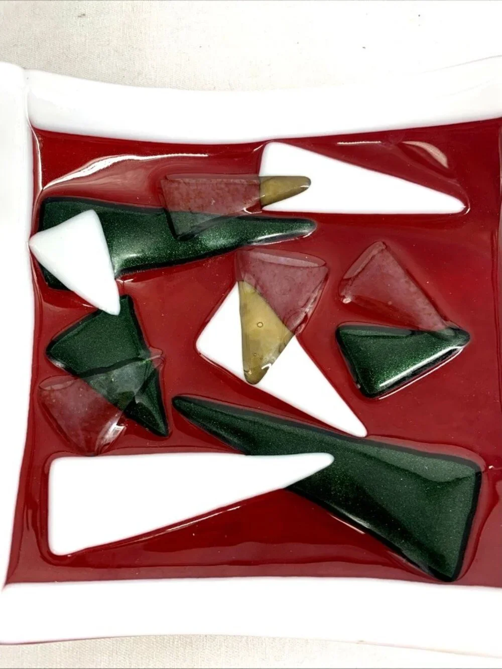 Unmarked fused glass
